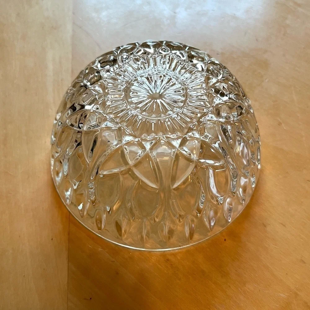 Vintage Pasari Indonesia cut glass Bowl 4”